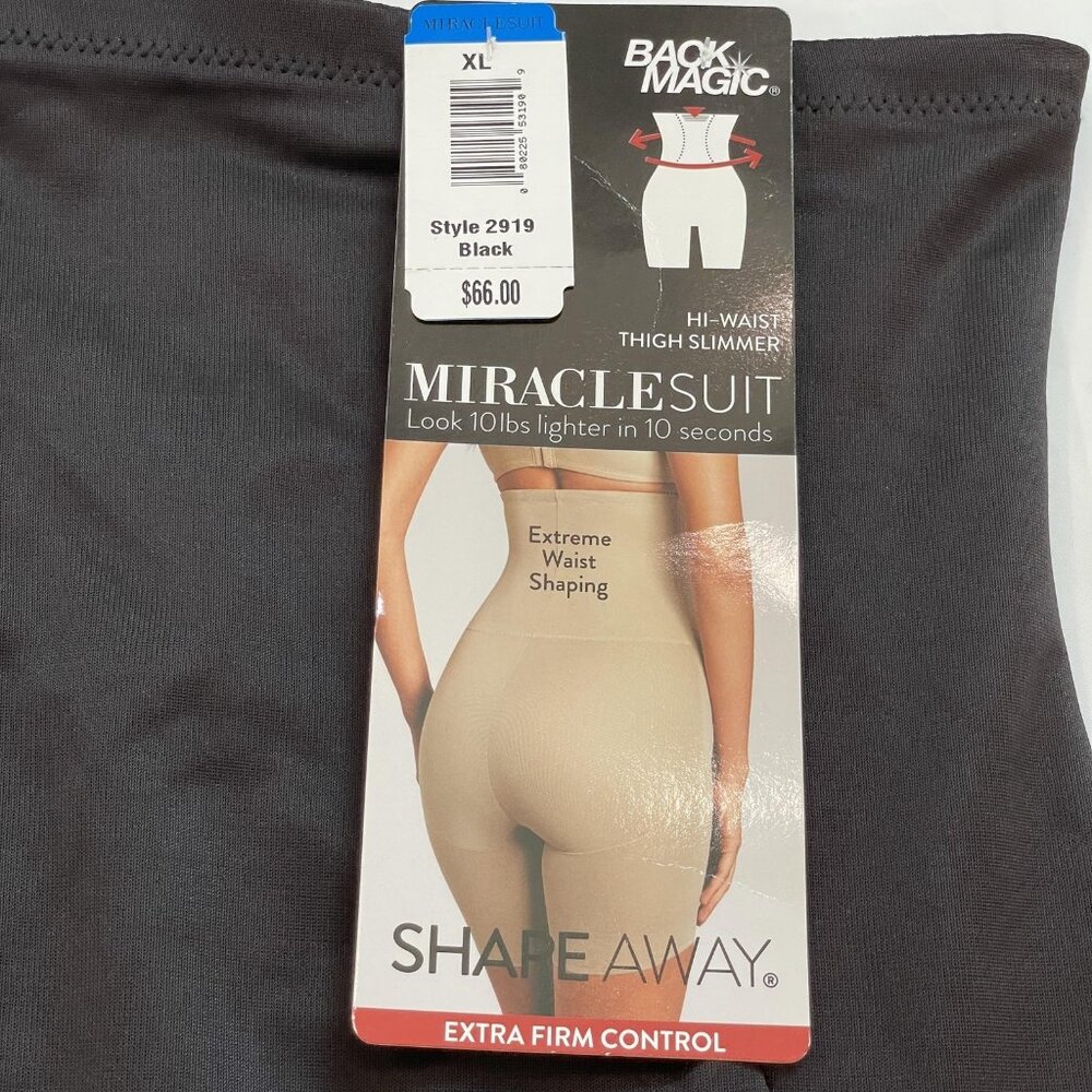 Miraclesuit Hi-Waist Thigh Slimmer Womens XL‎ Back Magic Extreme Shaping NWT - Picture 4 of 7